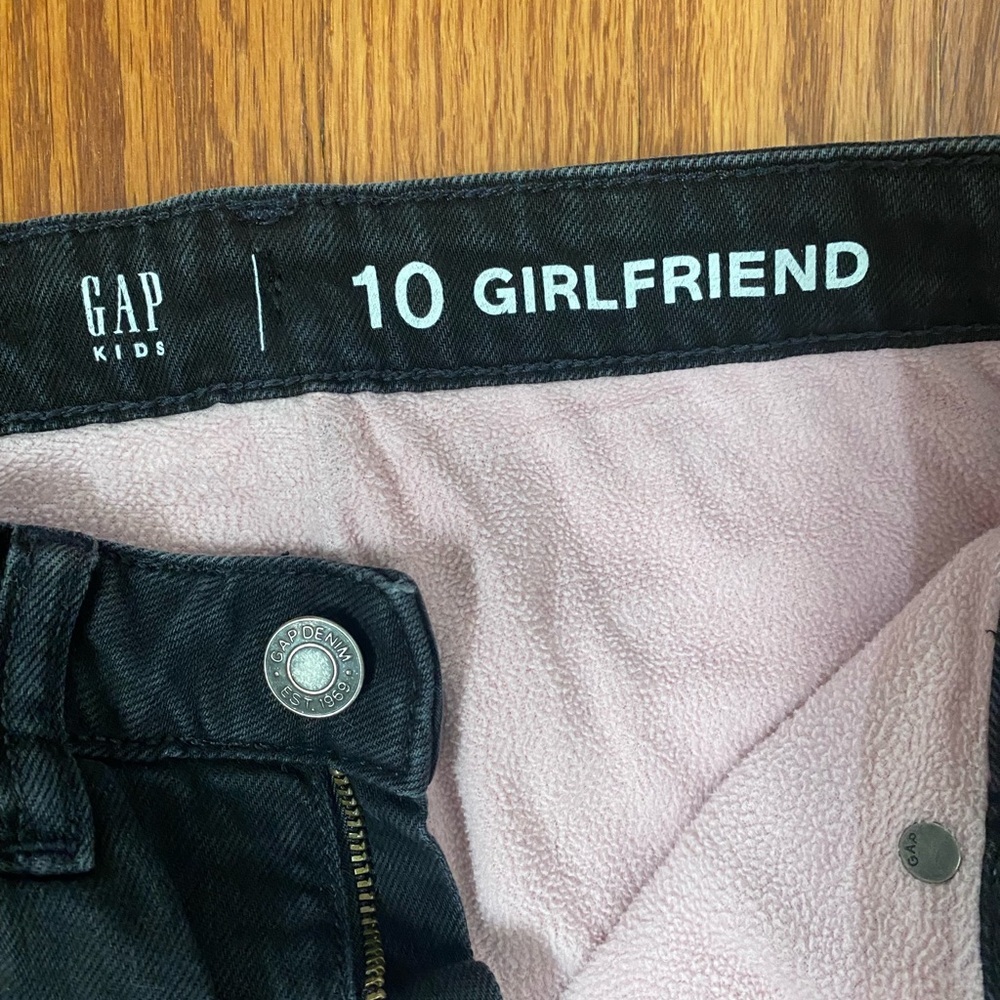 GAP Boyfriend Jeans Black with Pink Lining